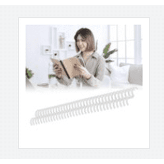 Binding Coils Binding Spines Set 10Pcs Binding Coils 34 Holes Polypropylene Wear Resistant Binding Spines For Stationery White