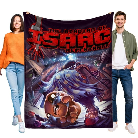 The Binding of Isaac-Anti-Pilling Flannel Blanket Soft Lightweight Plush Fuzzy Cozy Luxury Blanket for Home and Kitchen Use Perfect for Kids and Adults 52"*60"(130cm*150cm)