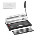 thumbnail image 1 of Binding Machine, Comb Binding Machine 21-Holes Binding 450 Sheets, Book Binder Machine with 100 PCS 3/8'' Comb Binding Spines, for Letter Size, A4, A5, 1 of 13