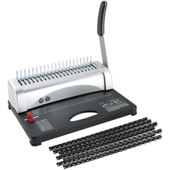 Binding Machine with Starter Combs Set for A4-21 Hole / 450 Sheets Paper Punch Binder$$Office