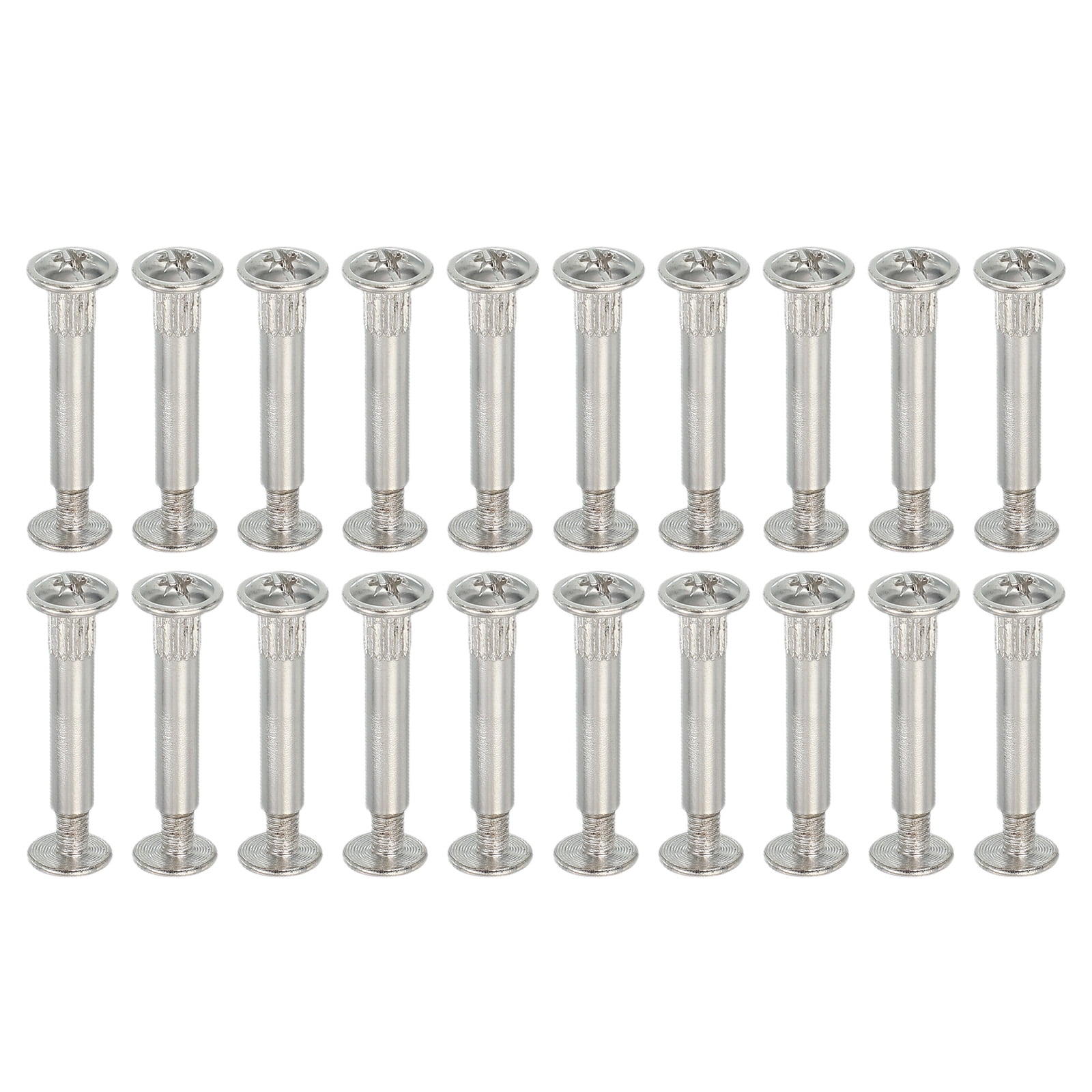 Uxcell 20Pcs M5 x 25mm Binding Screw Posts Fit for 3/16