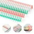 thumbnail image 1 of Binding Spines/Coils/Combs, Open & Close Easily Adding Pages for Notebook , Binding Machine 30 Ring Diameter 3/8" Binding Combs， Maximum 65 Sheets Multicolor Trimmable Sturdy 10pieces, 1 of 6