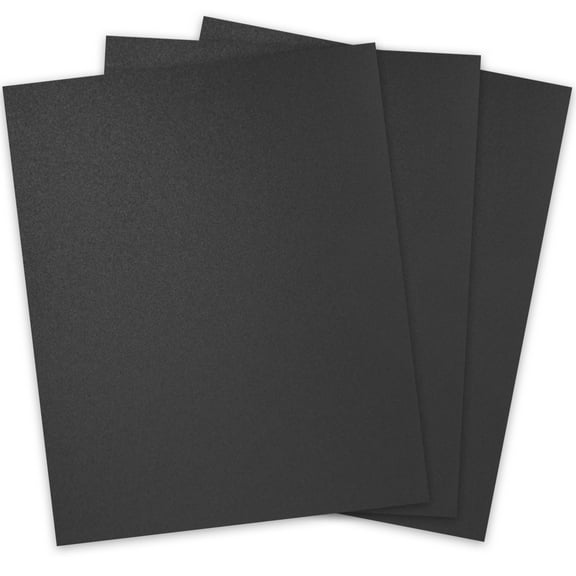 Binditek 100 Pack 12 Mil Sand-Textured Polycover - for Business Reports and Proposals - Lightly Textured Sand Finish - with Square Corners,Un-Punched, Black Color
