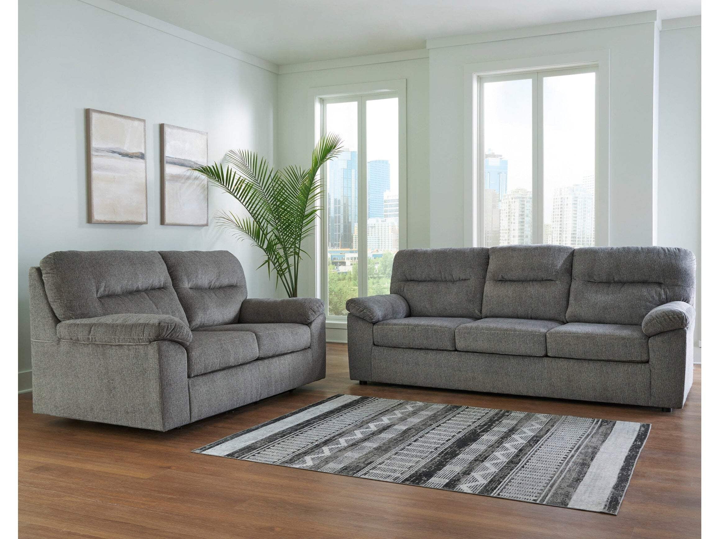 Gray Velvet Reclining Sofa with Cup Holders and USB Ports