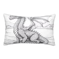 thumbnail image 1 of Binfone Dragon Nest Sketch Standard Size Pillowcase, Long Staple Pure Cotton Envelope Closure Pillow Cover (Pillow core not included),16"x24", 1 of 7