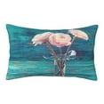 thumbnail image 1 of Binfone Flowers In Glass Vase Standard Size Pillowcase, Long Staple Pure Cotton Envelope Closure Pillow Cover,16"X24", 1 of 9