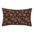 thumbnail image 1 of Binfone Golden Snowflakes Standard Size Pillowcase, Long Staple Pure Cotton Envelope Closure Pillow Cover (Pillow core not included),14"x20", 1 of 7