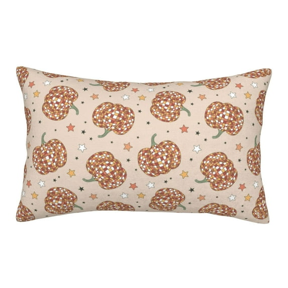 Binfone Groovy Disco Pumpkin Standard Size Pillowcase, Long Staple Pure Cotton Envelope Closure Pillow Cover (Pillow core not included),14"x20"
