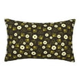 thumbnail image 1 of Binfone Honey Bees With Flowers Standard Size Pillowcase, Long Staple Pure Cotton Envelope Closure Pillow Cover (Pillow core not included),20"x30", 1 of 7