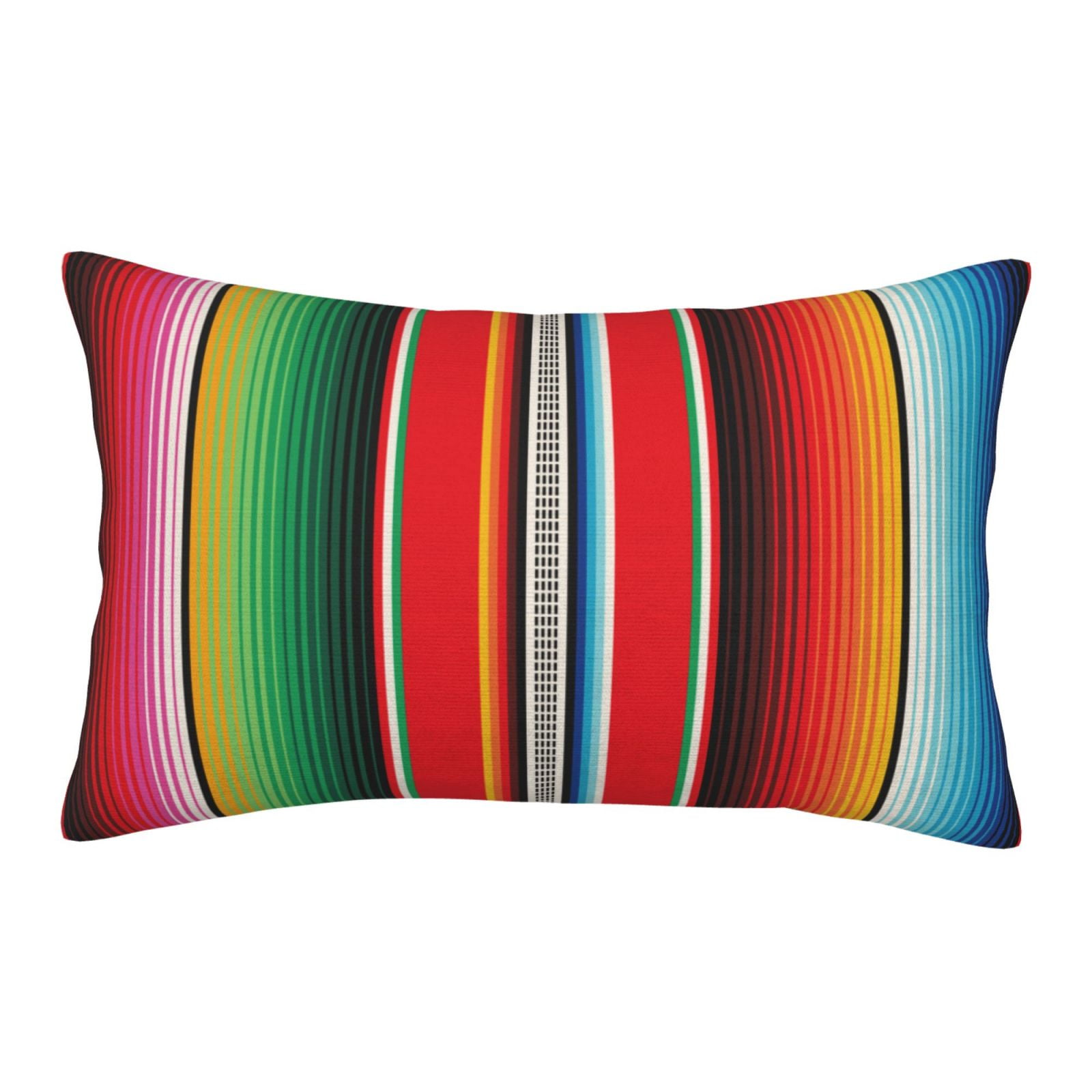 Binfone Mexican Serape Blanket Stripes Standard Size Pillowcase, Long
