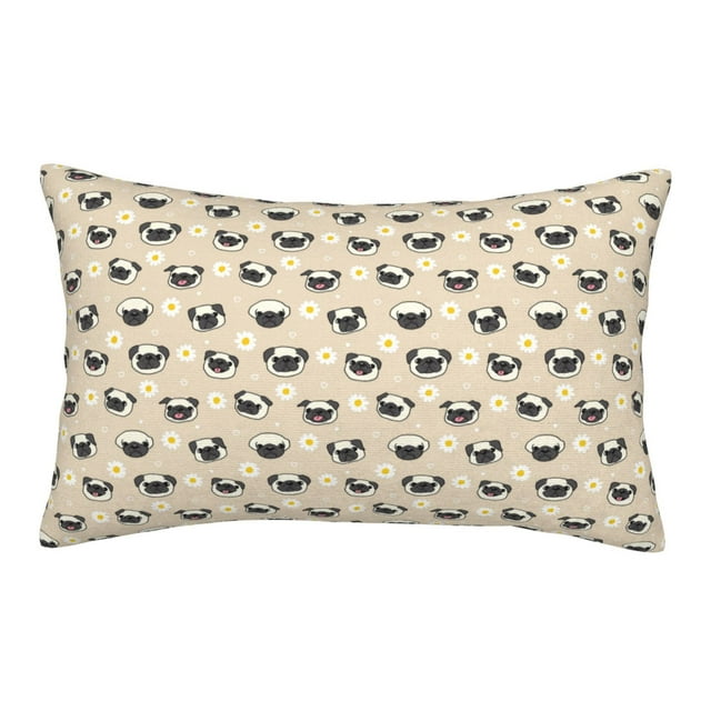 Binfone Pug Dog Face Standard Size Pillowcase, Long Staple Pure Cotton