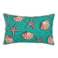 thumbnail image 1 of Binfone Starfish And Shell Standard Size Pillowcase, Long Staple Pure Cotton Envelope Closure Pillow Cover,16"X24", 1 of 9