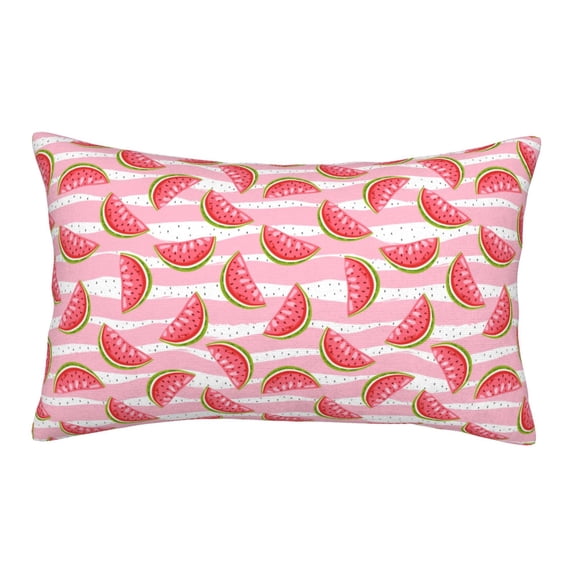 Binfone Sweet Watermelon Standard Size Pillowcase, Long Staple Pure Cotton Envelope Closure Pillow Cover,14"x20"
