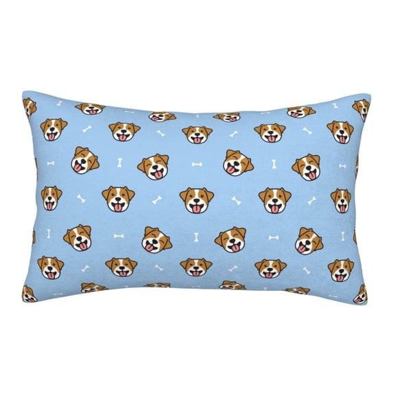 Binfone Terrier Standard Size Pillowcase, Long Staple Pure Cotton Envelope Closure Pillow Cover,14"x20"