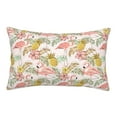 thumbnail image 1 of Binfone Tropical Pink Flamingo Pineapple Standard Size Pillowcase, Long Staple Pure Cotton Envelope Closure Pillow Cover,14"x20", 1 of 9