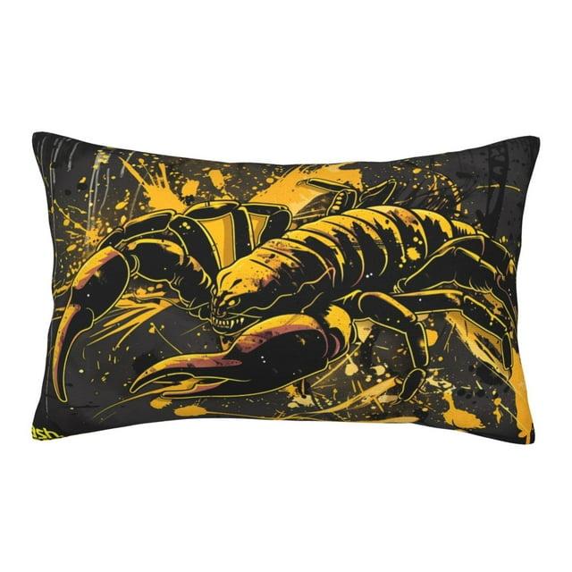 Binfone Urban Graffiti Scorpion Illustration Standard Size Pillowcase