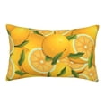 thumbnail image 1 of Binfone Yellow Limes Standard Size Pillowcase, Long Staple Pure Cotton Envelope Closure Pillow Cover,20"X30", 1 of 9