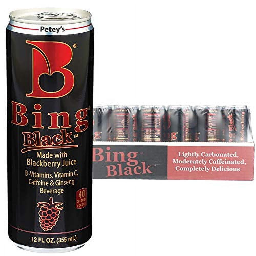 Bing Beverage Healthy Energy Drinks, Bing Blackberry, 12 oz (24 Pack
