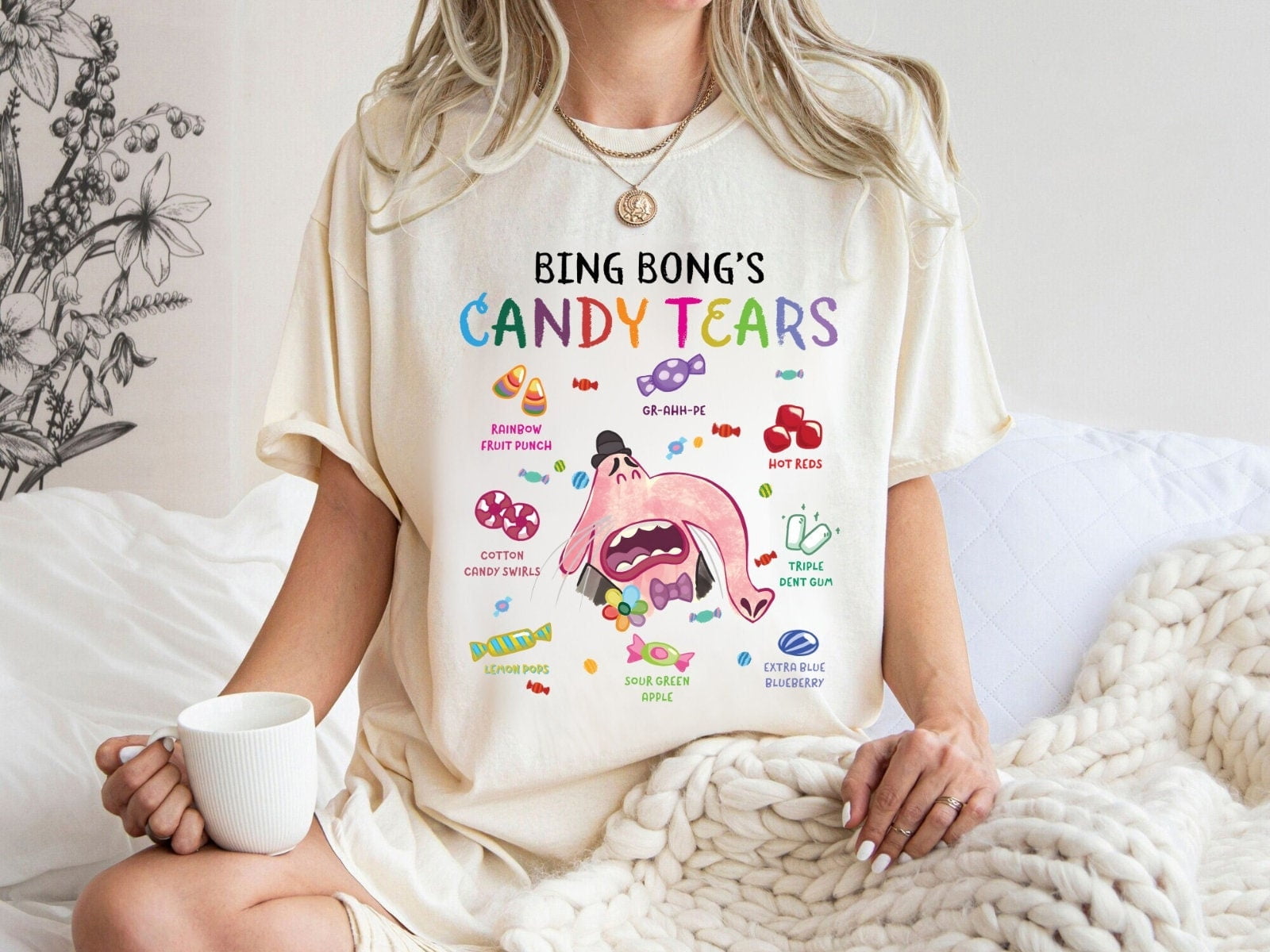 Bing Bong's Candy Tear Shirt, Disney Pixar Inside Out Bing Bong Crying