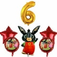 thumbnail image 1 of Bing Bunny Balloons Party Supplies 6th Big Number Decorations Decor Kit Birthday, 1 of 5