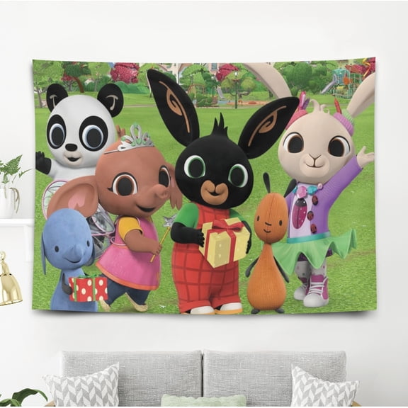 Bing Bunny Banner Tapestry Backdrop Party Supplies Wall Decor Birthday Gift