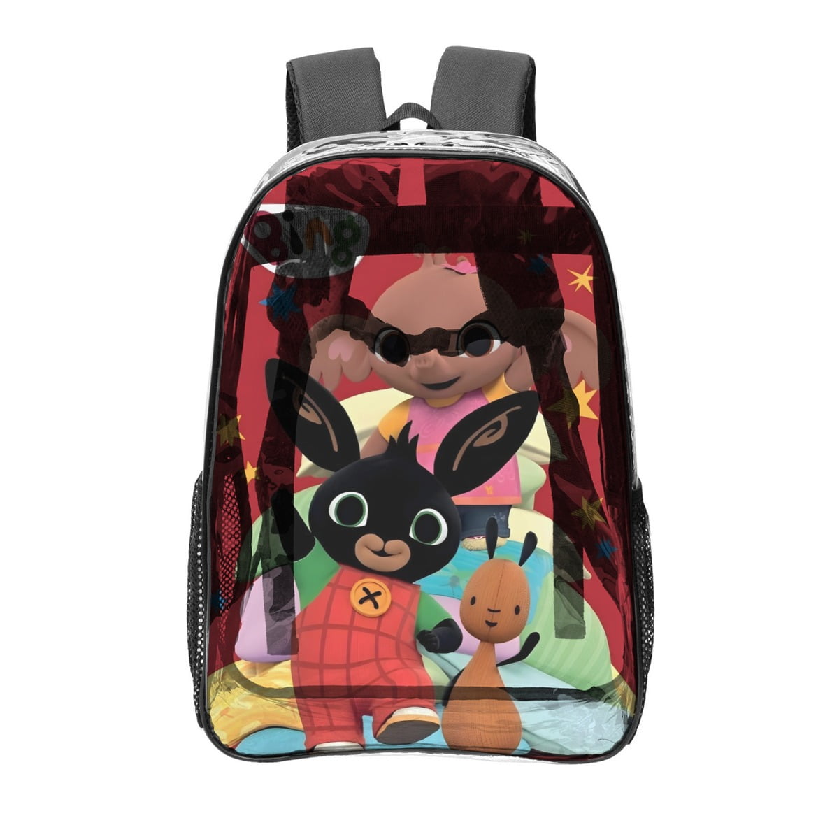 Bing Bunny Pattern Transparent Backpack Lightweight And fashionable ...