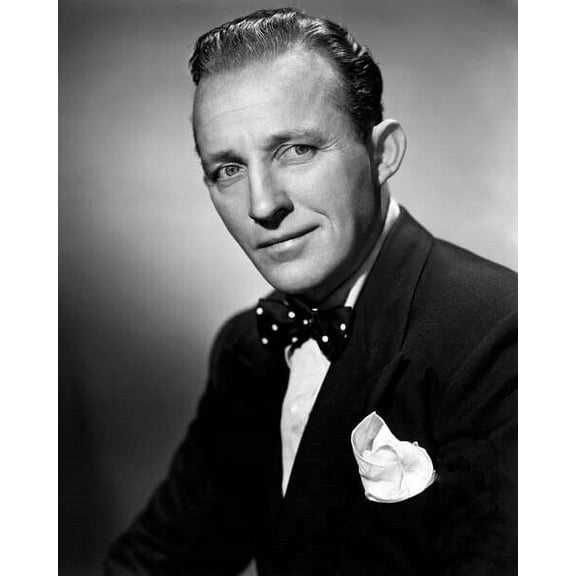 Bing Crosby Der Bingle looking dapper in bow tie & jacket 1940s era 4x6 photo poster