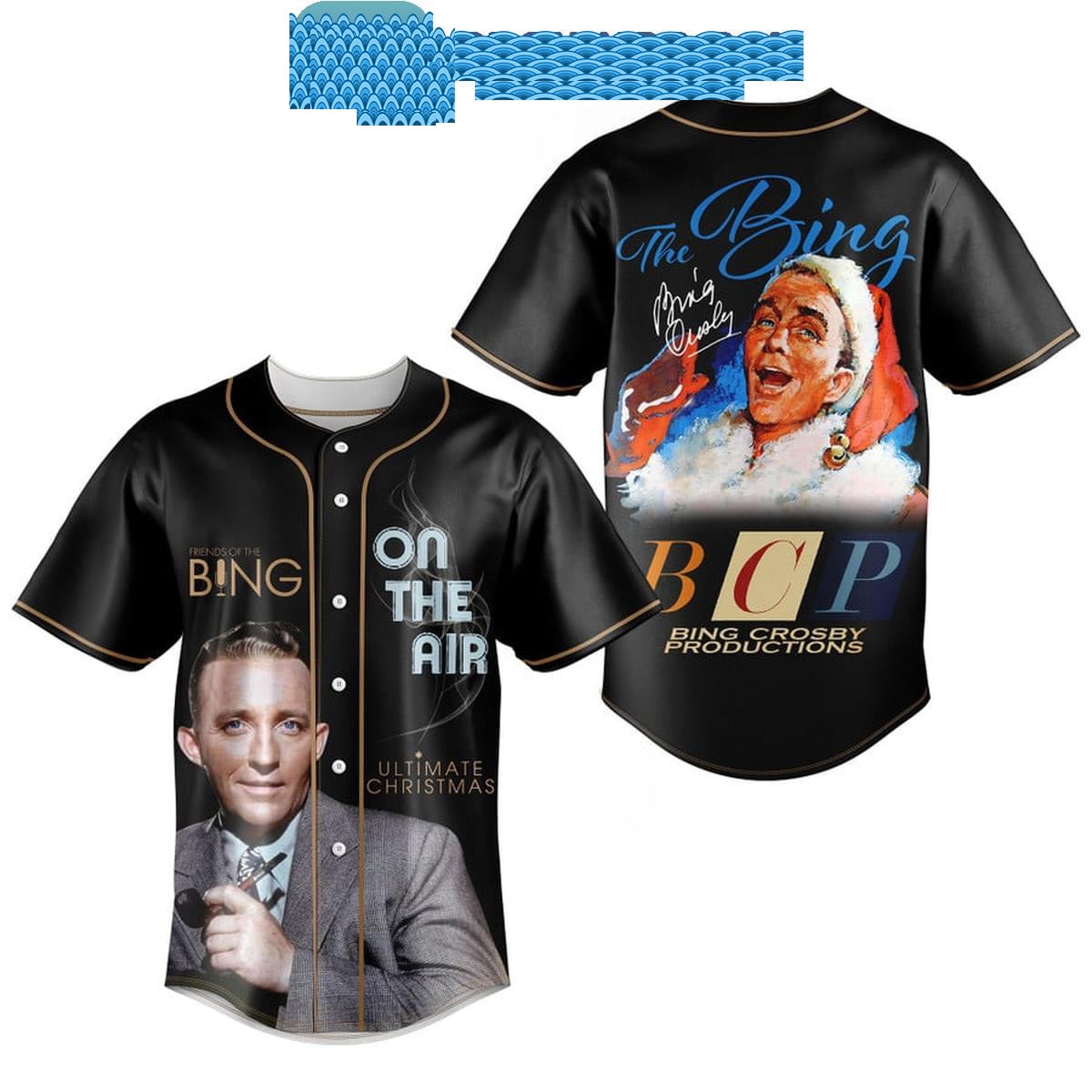 Bing Crosby On The Air Ultimate Christmas Baseball Jersey - Walmart.com