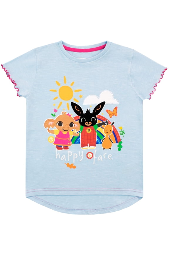 Girls Sunny Rainbow T-Shirt Blue Sizes 2T-7