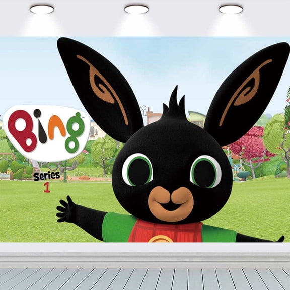 Bing TV Backdrop Banner Party Supplies Poster Birthday Decorations Background for Photography Taspestry