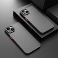 thumbnail image 1 of BingHuiKJ Luxury Shockproof Phone Case for iPhone 13/14/12/11 & More - Matte Finish with Silicone Grip and Clear Hard Back - Sleek Protection for Everyday Use, 1 of 7