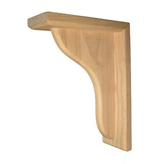 BingLTD - 10 1/2" Corbel Rustic Solid Hardwood Bracket - 1 PC (C7)