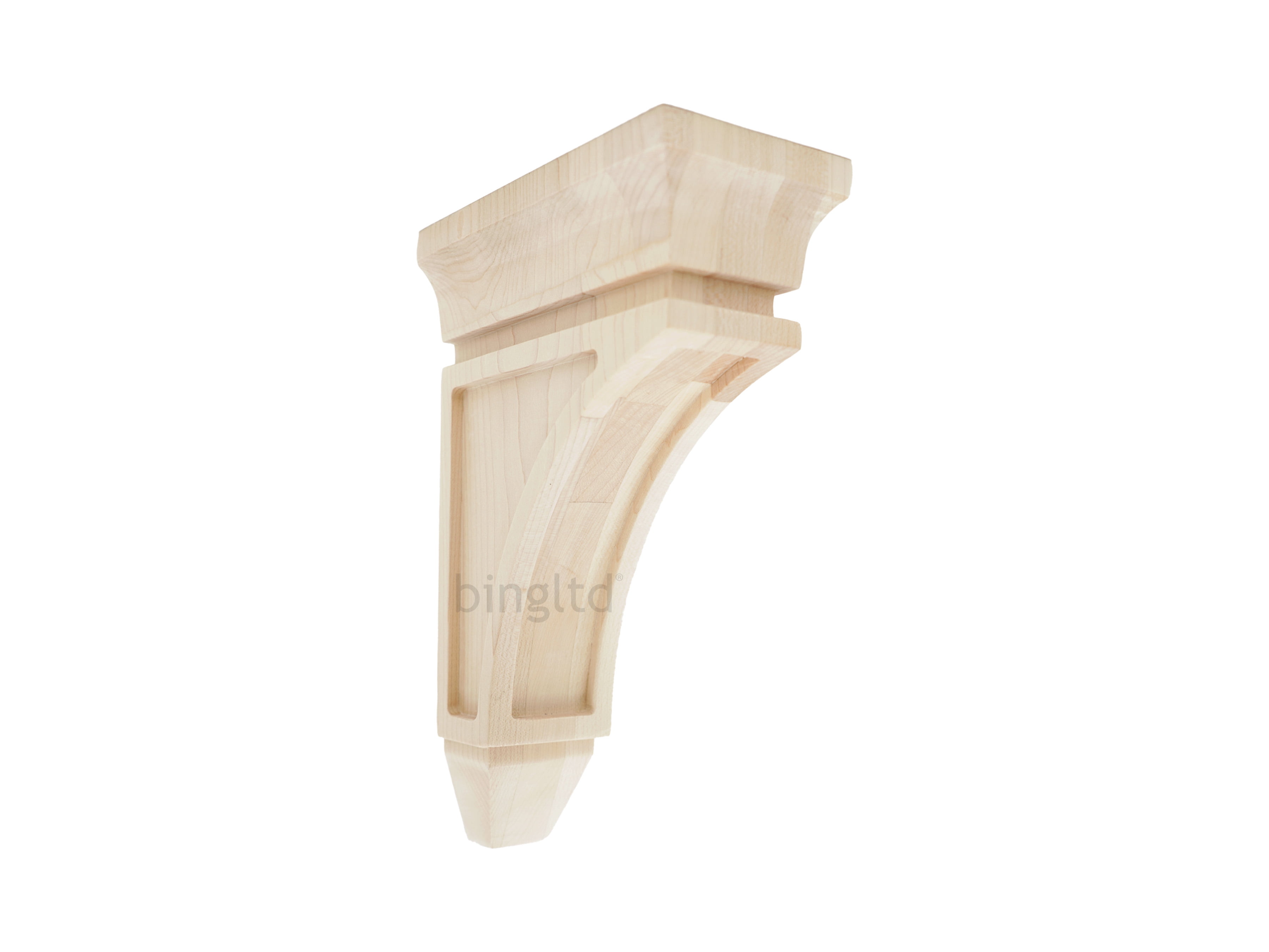 10" Unfinished Solid Hardwood Corbel Bracket