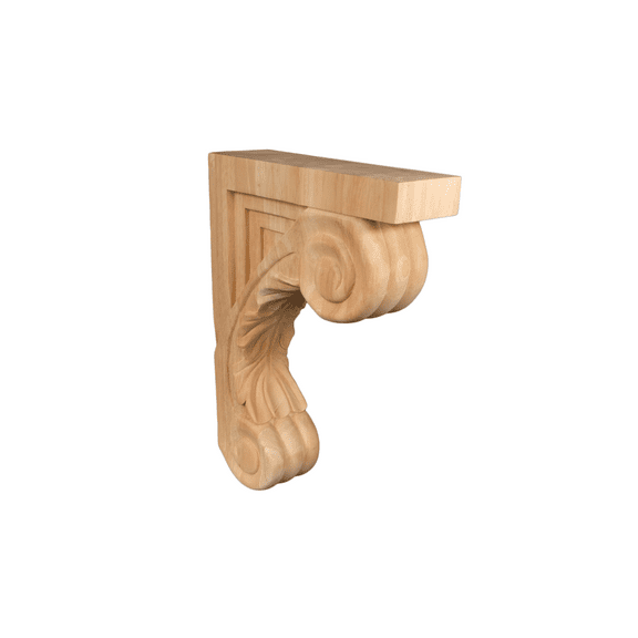 BingLTD - 13" Corbel Rustic Solid Hardwood Bracket Maple - 1 Piece (C5-MA-UNF)