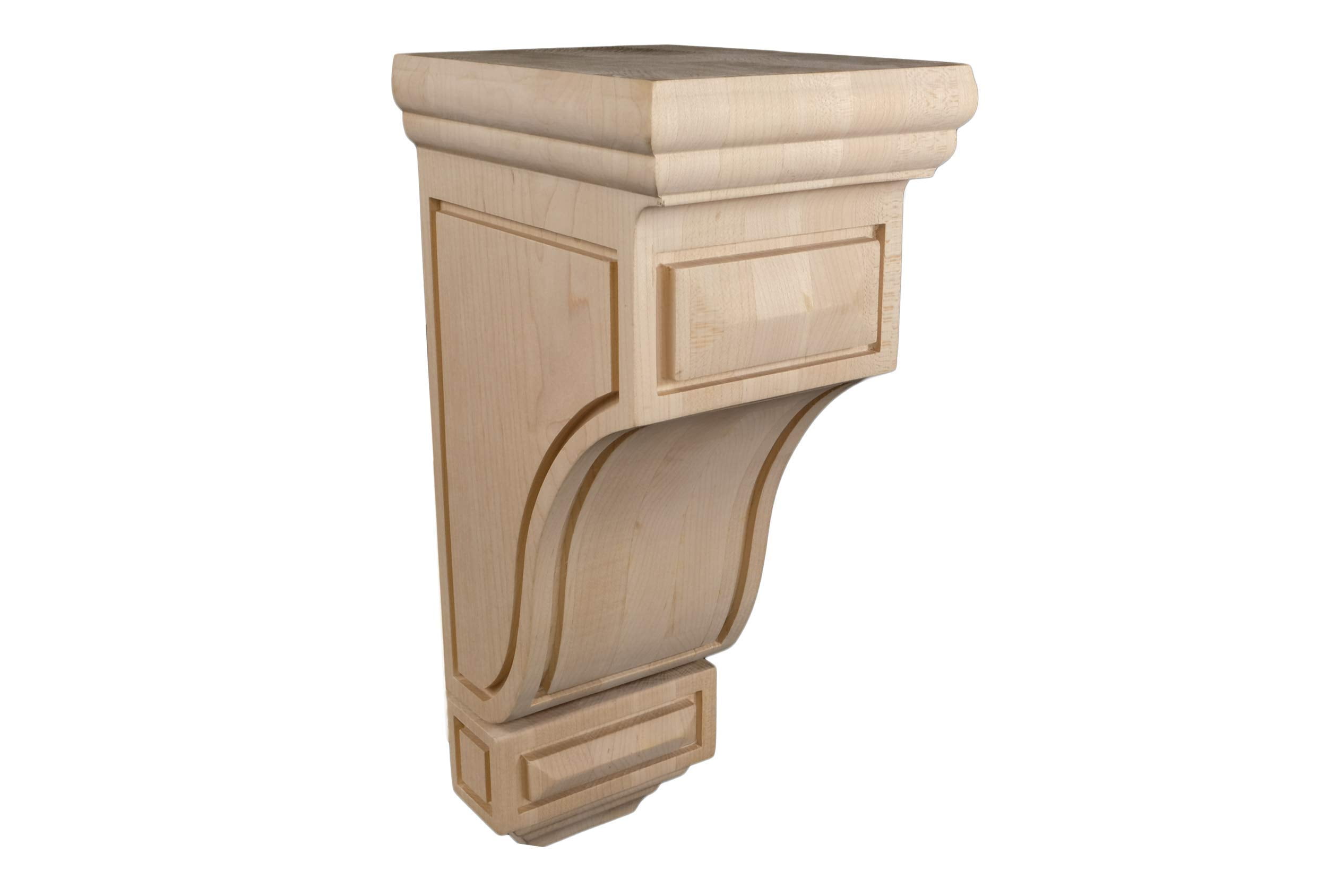 14" Traditional Solid Maple Wood Corbel Bracket