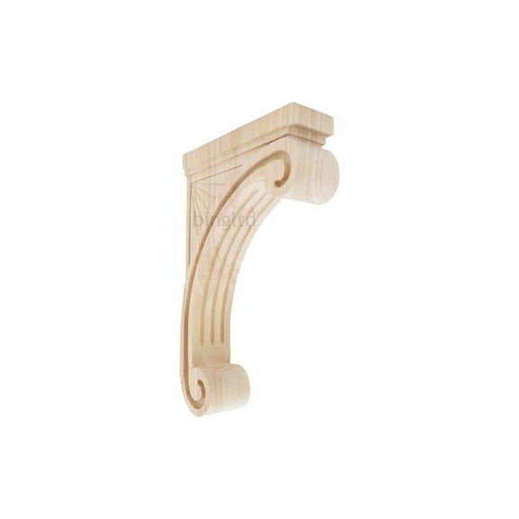 BingLTD - 14" Tall Corbel Traditional Solid Maple - 1 PC (C1390-MA-UNF)