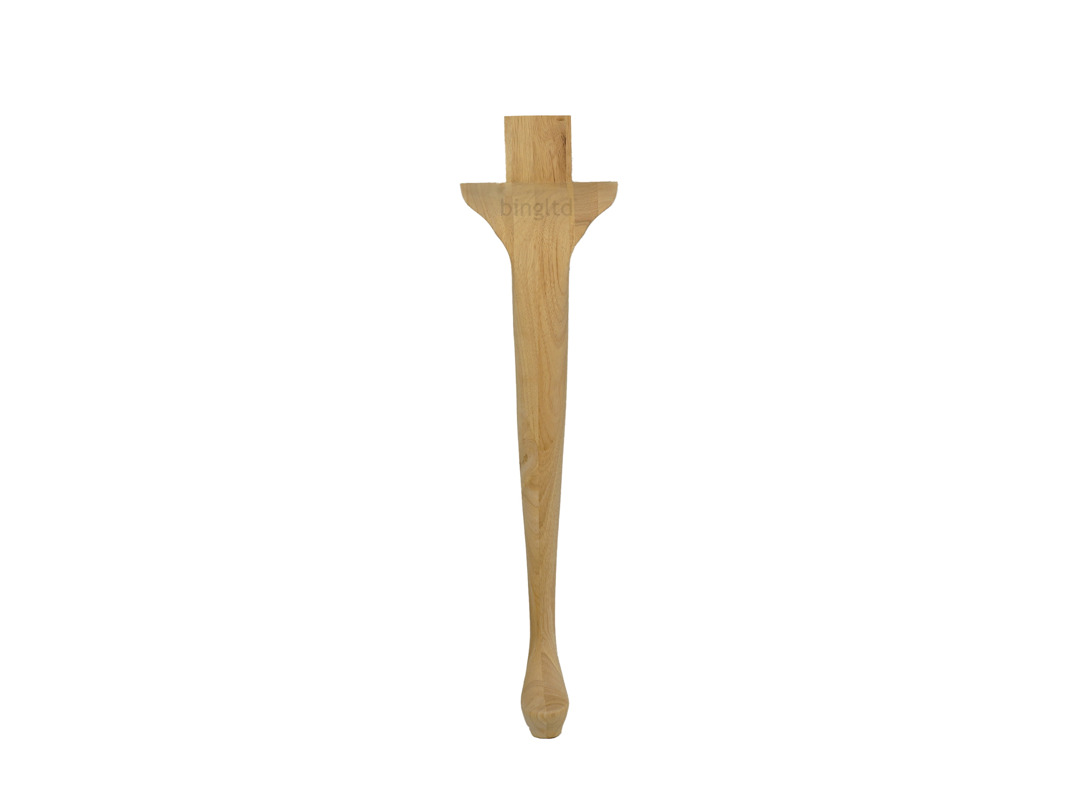 Unfinished Hardwood Queen Anne Table Legs Set of 4