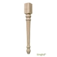 thumbnail image 1 of BingLTD - 29 3/4" Tall Unfinished Rubberwood Dining Table Leg - 1 PC (TL29352-RW-UNF), 1 of 5