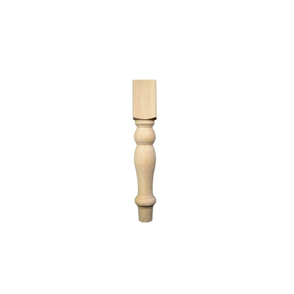 BingLTD - 29" Unfinished Hardwood Farm Table Leg - Set of 4 (TL730-UNF)