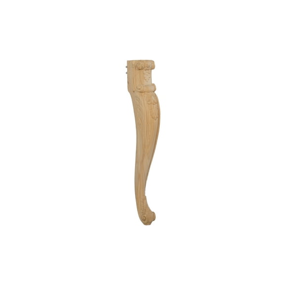 BingLTD - 30 1/4" Tall Unfinished Rubberwood David Dining Table Leg - 1 PC (TL-DAVID TABLE LEG)