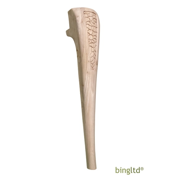 BingLTD - 30" Tall Unfinished Rubberwood Dining Table Leg - 1 PC (TL3061-RW-UNF)