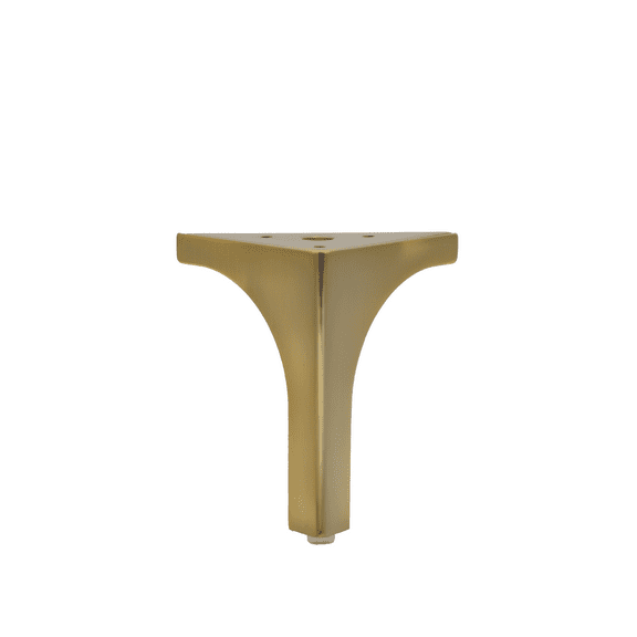 BingLTD - 4 1/2" Brushed Gold Metal Sofa Legs - Set of 4 (ML-45T-BG)