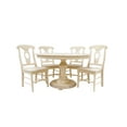 thumbnail image 1 of BingLTD - 48" Wide 30" Tall Taylor Round Dining Table Set for Kitchen, Dining Room with 4 Built Riley Chairs, 1 of 8