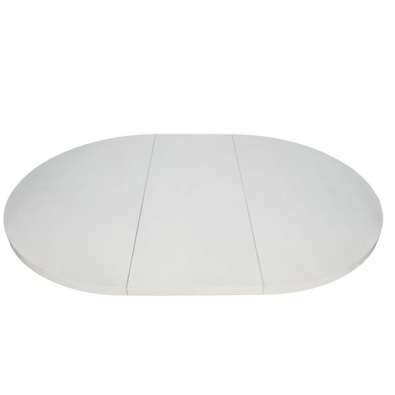 BingLTD - 48" x 48" to 66" Extension Round Table Top Only NO Base - Chalk (TT4866-RW-CHALK)