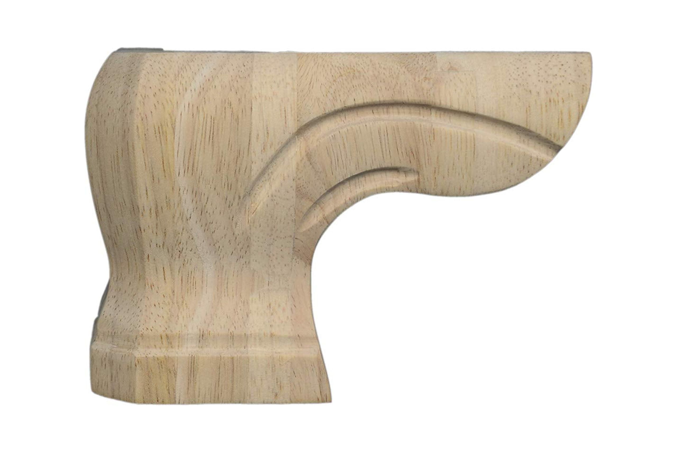 BingLTD 5 3/4" Unfinished Hardwood Sofa Legs Set of 2 (TPFPPEDRW