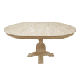 thumbnail image 1 of BingLTD - 54"D x 35"H Butterfly Miller Dining Table (TT5454-FLY / PD-SQ2901-RW-UNF), 1 of 7