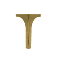 thumbnail image 1 of BingLTD - 6" Brushed Gold Metal Sofa Legs - Set of 4 (ML-60T-BG), 1 of 5