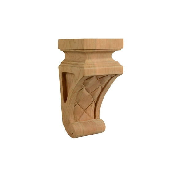 BingLTD - 6 Inch Solid Cherry Corbel Bracket - 1 PC (C59S-CHER-UNF)