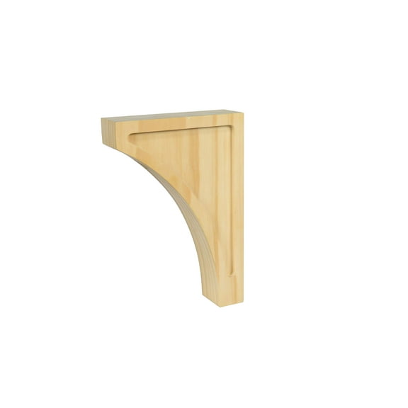 BingLTD - 9" Corbel Solid Pine Bracket - Set of 2 (C620-UNF)