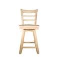 thumbnail image 1 of BingLTD - Bandy Counter Swivel Stool 24" Seating Height – Unfinished (SW2402-RW-UNF), 1 of 6